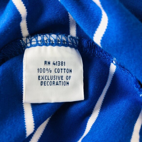Polo Ralph Lauren Men's Polo Shirt Sz XL Logo Blue White Striped Pima Soft Touch - Picture 9 of 10